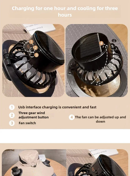 Solar Cooling Sun Hat