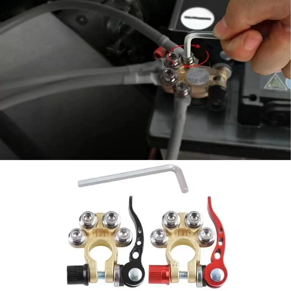 Heavy-Duty Quick Release Car Battery Terminal Connectors (R)