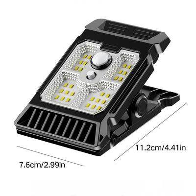 Solar Motion Sensor Clip-On Garden Light
