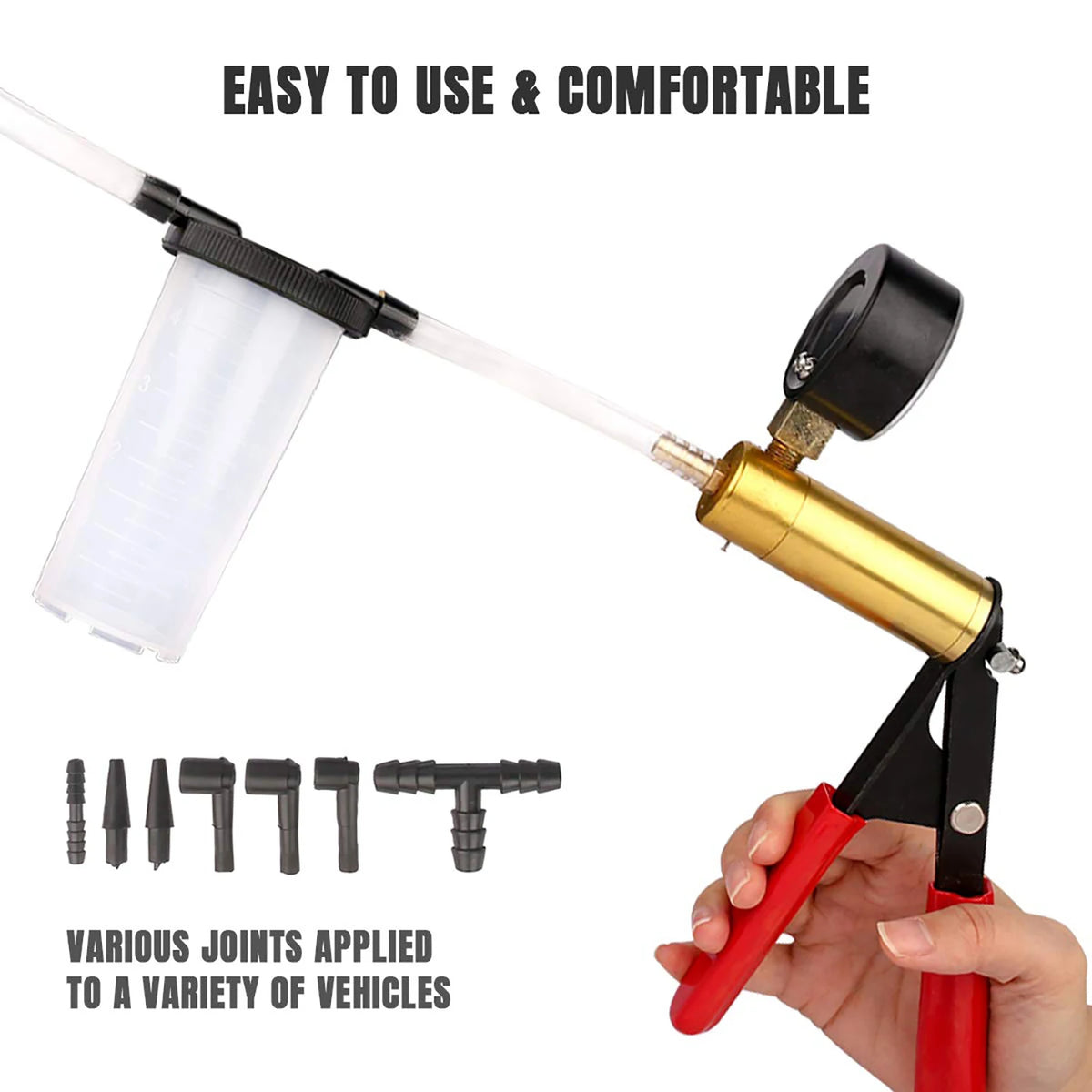 2-in-1 Handheld Brake Bleeder & Vacuum Pump Kit
