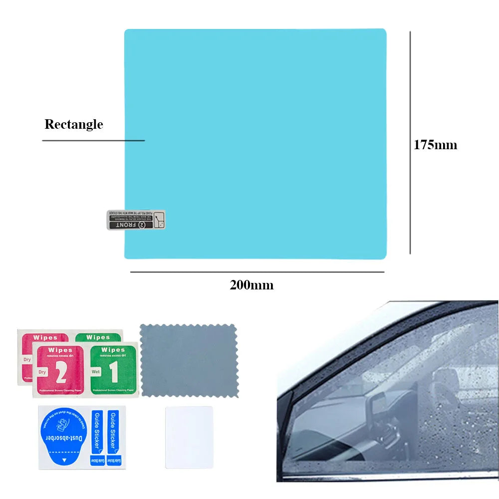 Anti-Fog Waterproof Rearview Mirror Film Kit