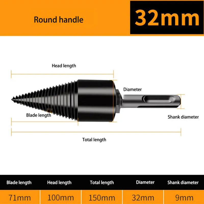 Firewood Log Splitter Drill Bit