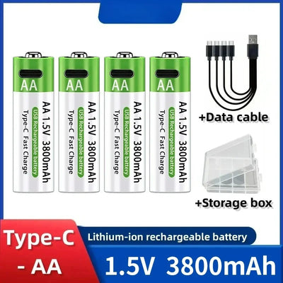 Rechargeable Lithium-Ion Battery AA&AAA