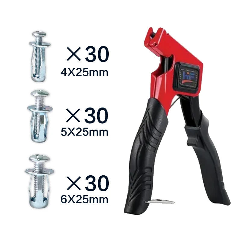 91-Piece Jack Nut & Rivet Gun Kit