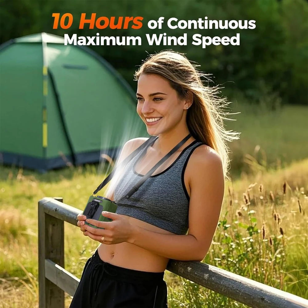 10000mAh Portable Waist Fan