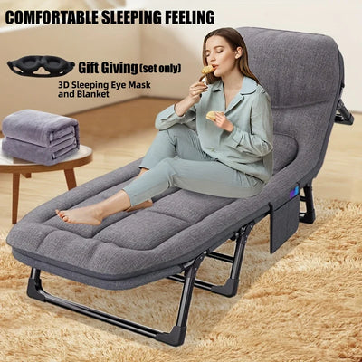 Heavy-Duty Folding Bed with Mattress