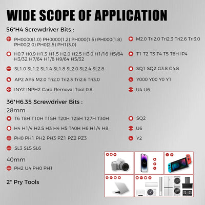 100-in-1 Precision Magnetic Ratchet Screwdriver Set