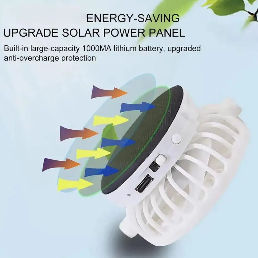 Solar Cooling Fan Hat