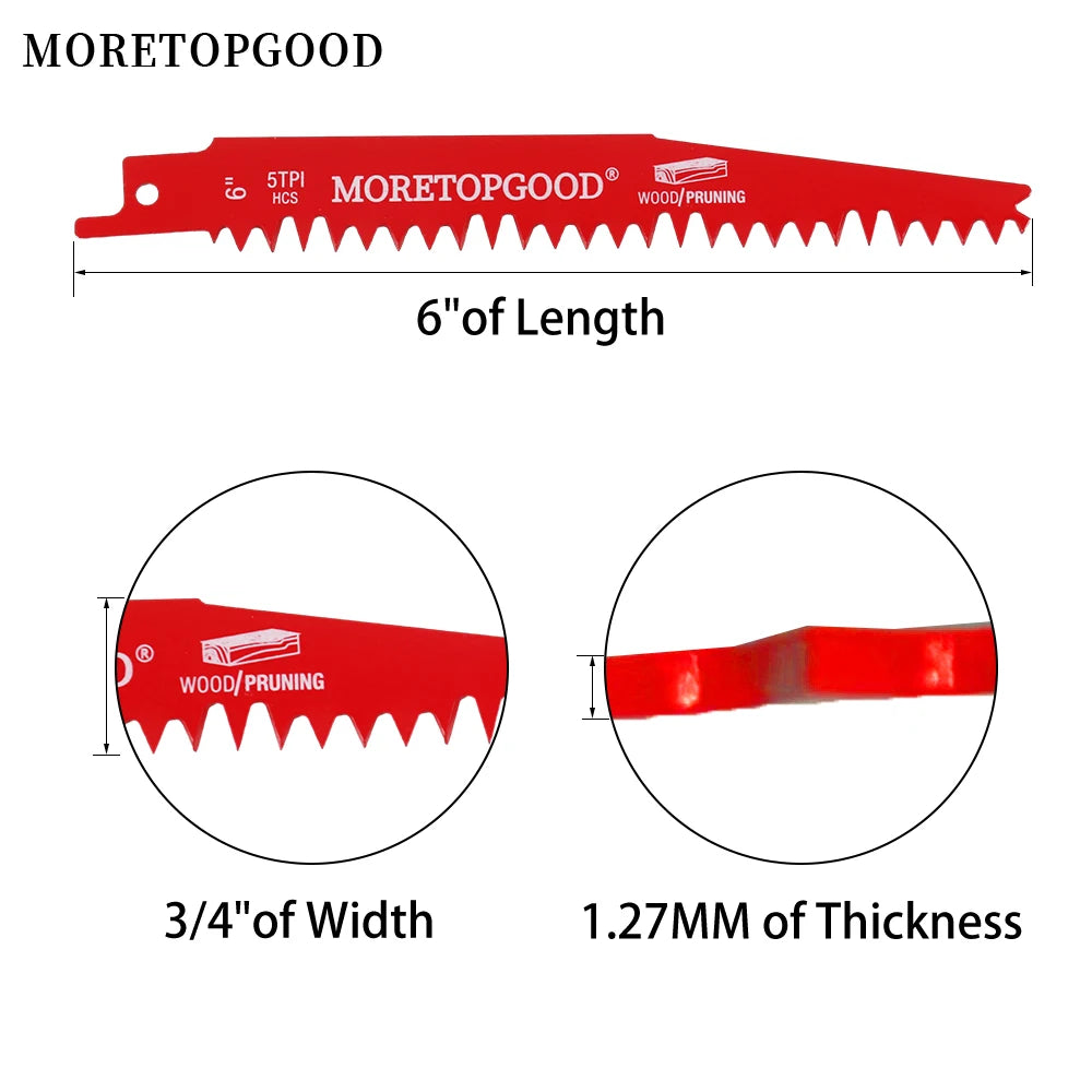 Reciprocating Saw Blades for Wood