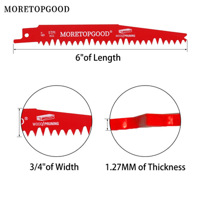 Reciprocating Saw Blades for Wood