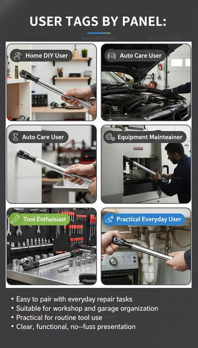Extended 1/2-Inch Ratchet Wrench