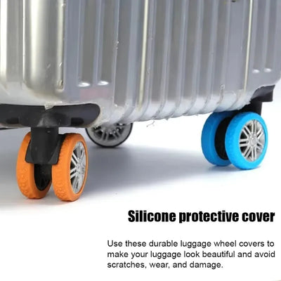 Silicone Luggage Wheel Protector Covers