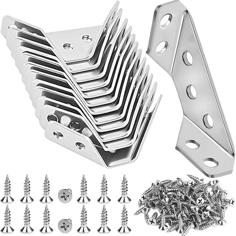 90° Corner Brackets with Screws
