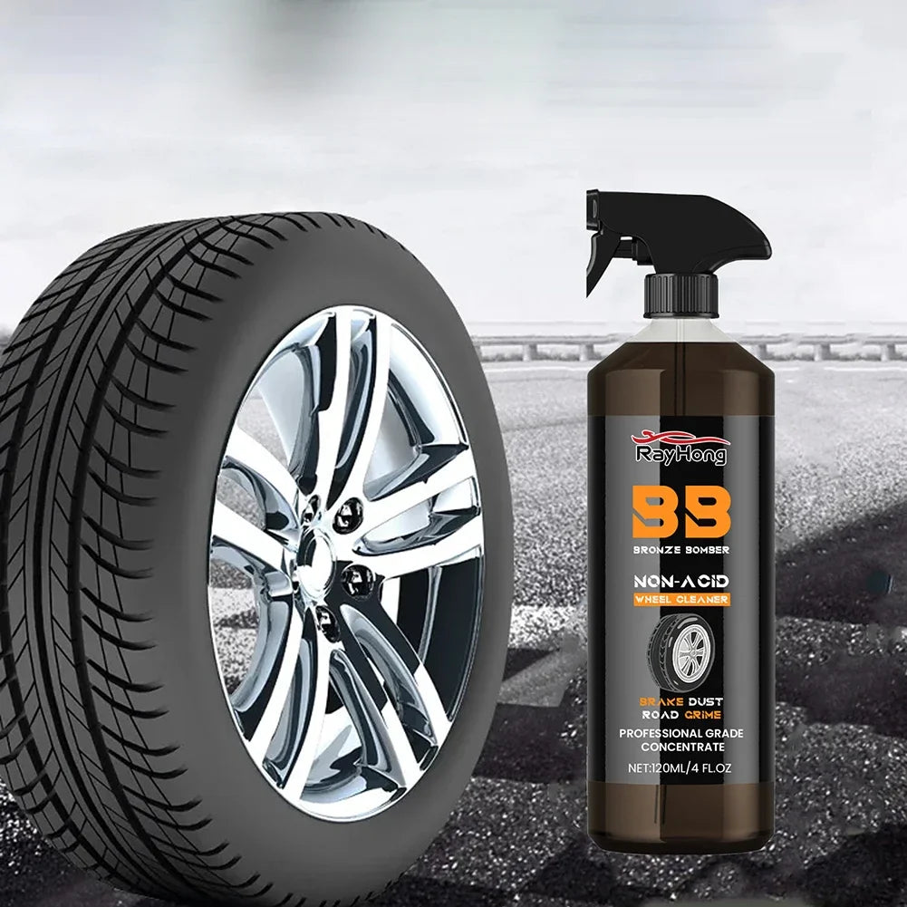 Powerful Wheel & Tire Cleaner Spray 4oz (120ml)