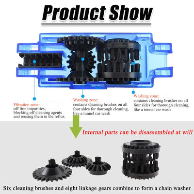 Bycicle Chain Cleaner Tool Set