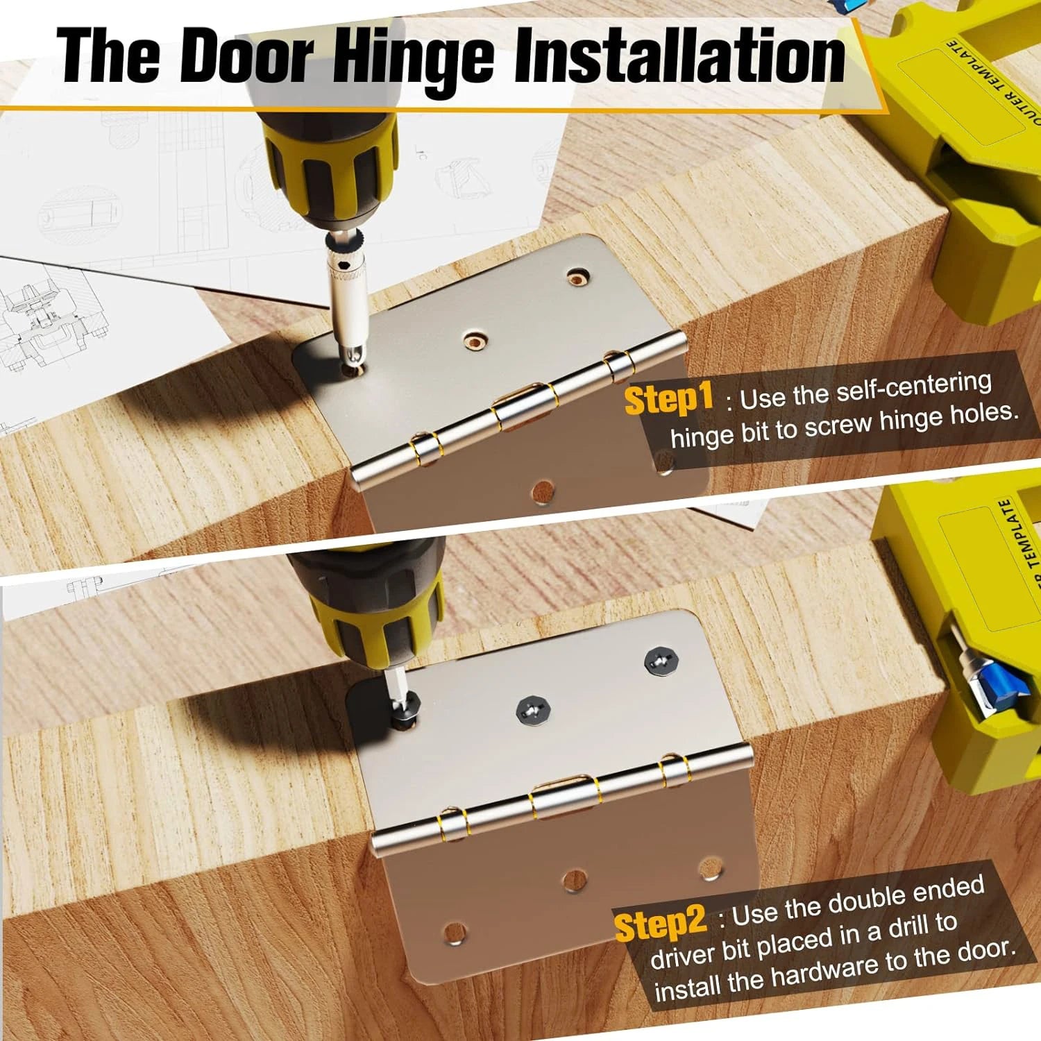 Door Hinge Installation Kit