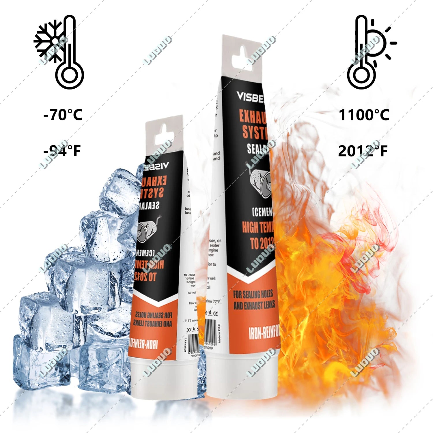 High-Temp Exhaust Pipe Repair Glue