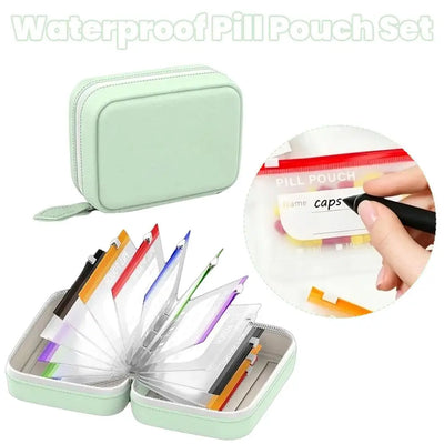 Waterproof Pill Organizer Pouch Set