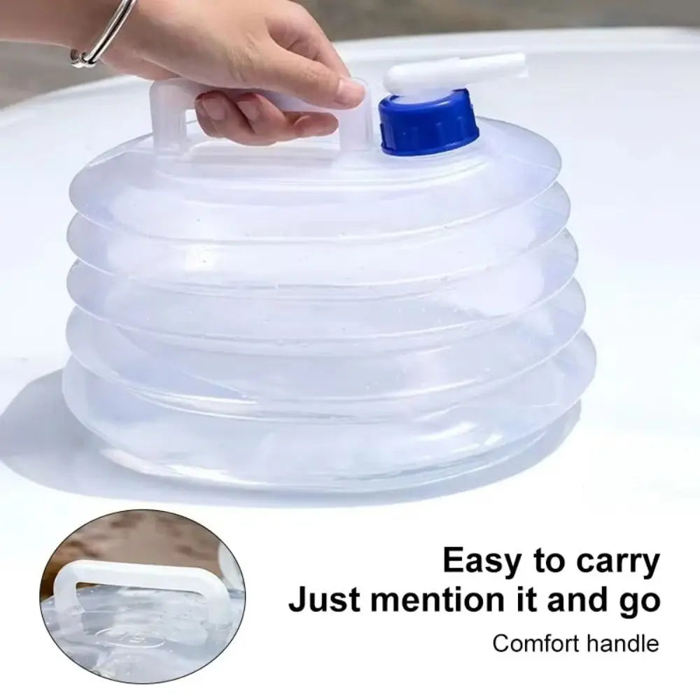 Folding Water Bucket with Faucet (T)