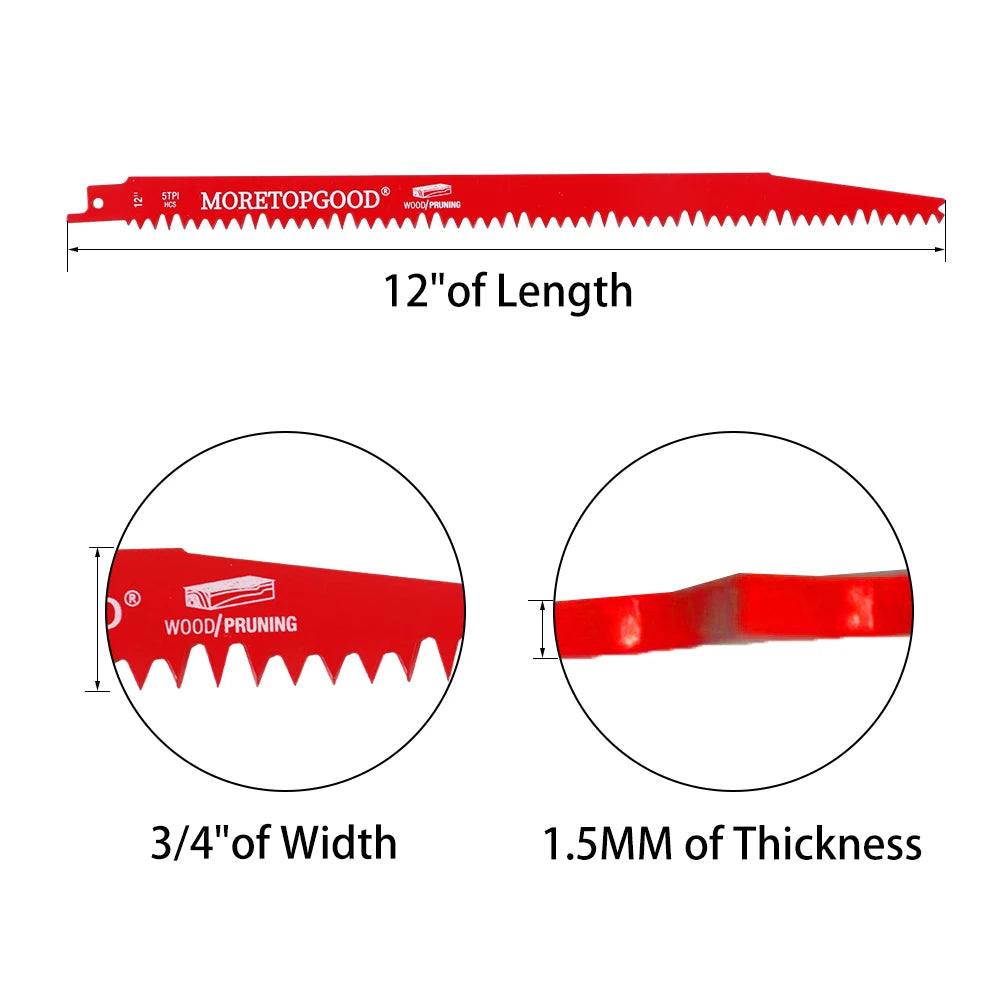Reciprocating Saw Blades for Wood