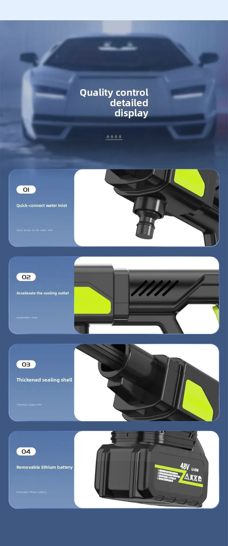 Cordless High Pressure Washer