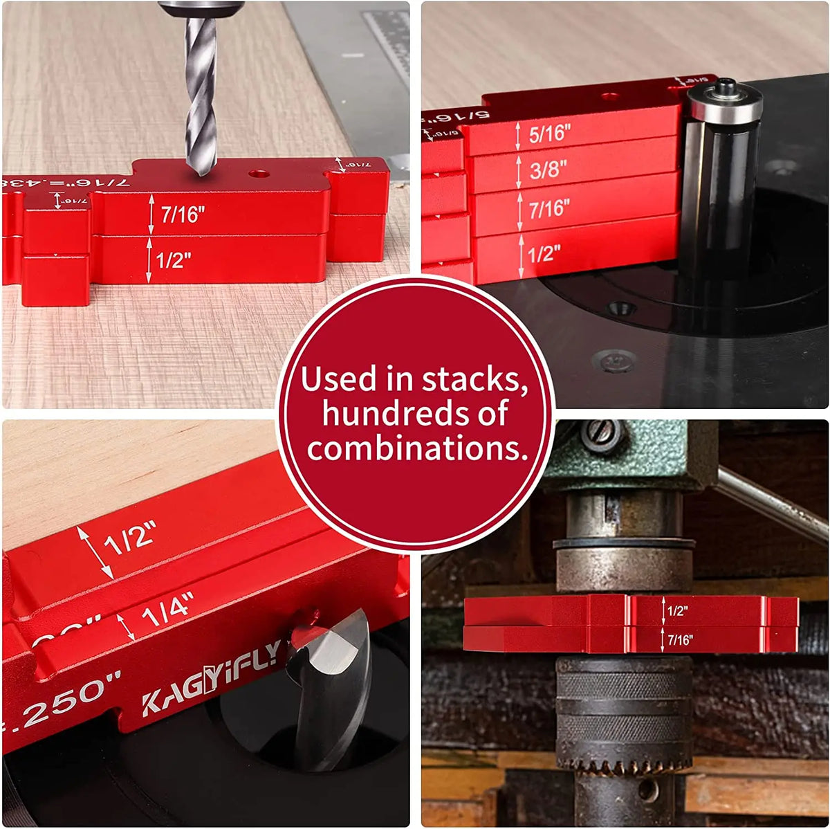 7-Piece Precision Setup Blocks for Router & Table Saw