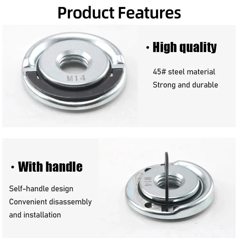 Quick-Lock Angle Grinder Nut for M10/M14 Grinders