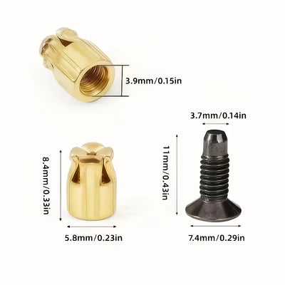 Kit de inserción para reparación de bisagras de puertas de armario