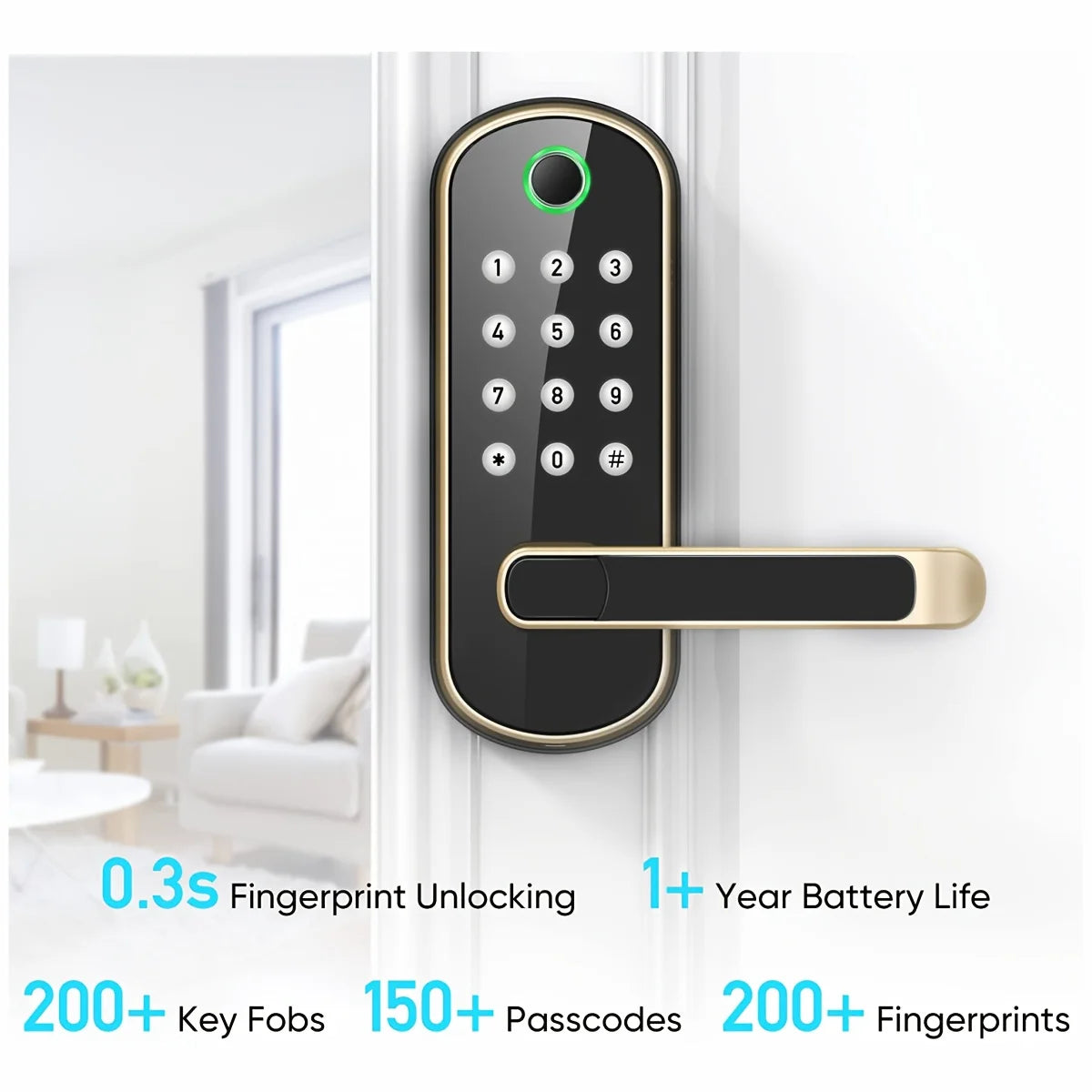 Smart Fingerprint Keyless Door Lock