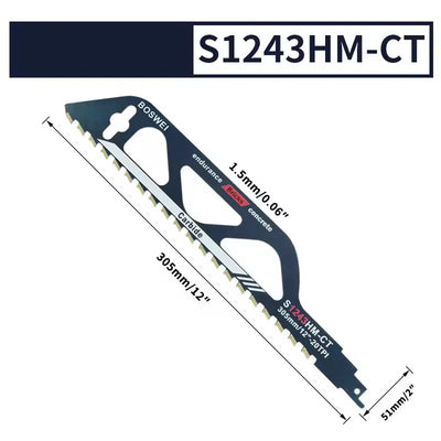 12-Inch Heavy-Duty Demolition Reciprocating Saw Blade