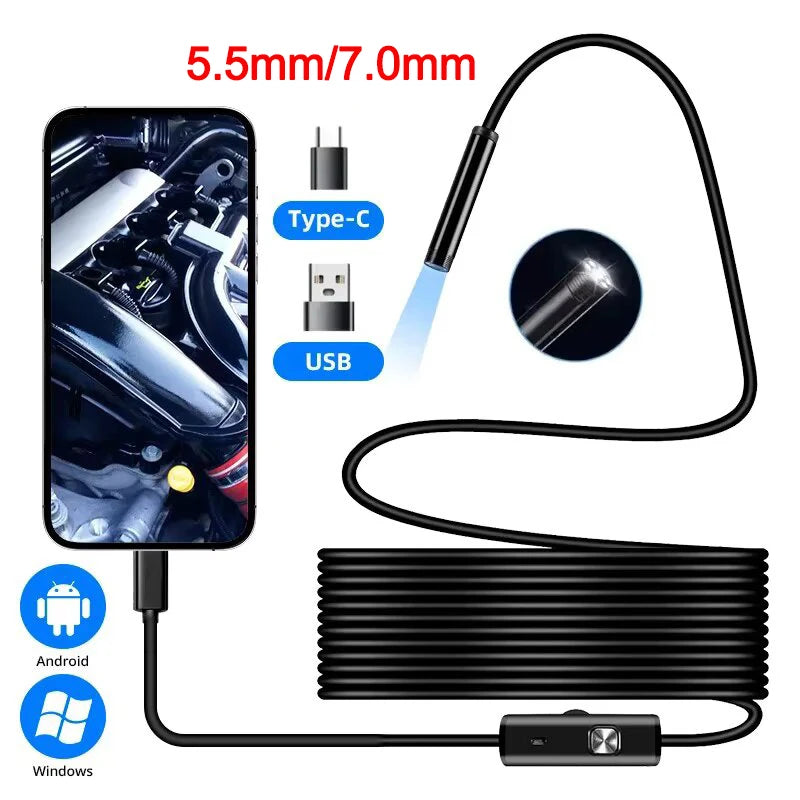 Type-C Endoscope Camera 5.5/7mm