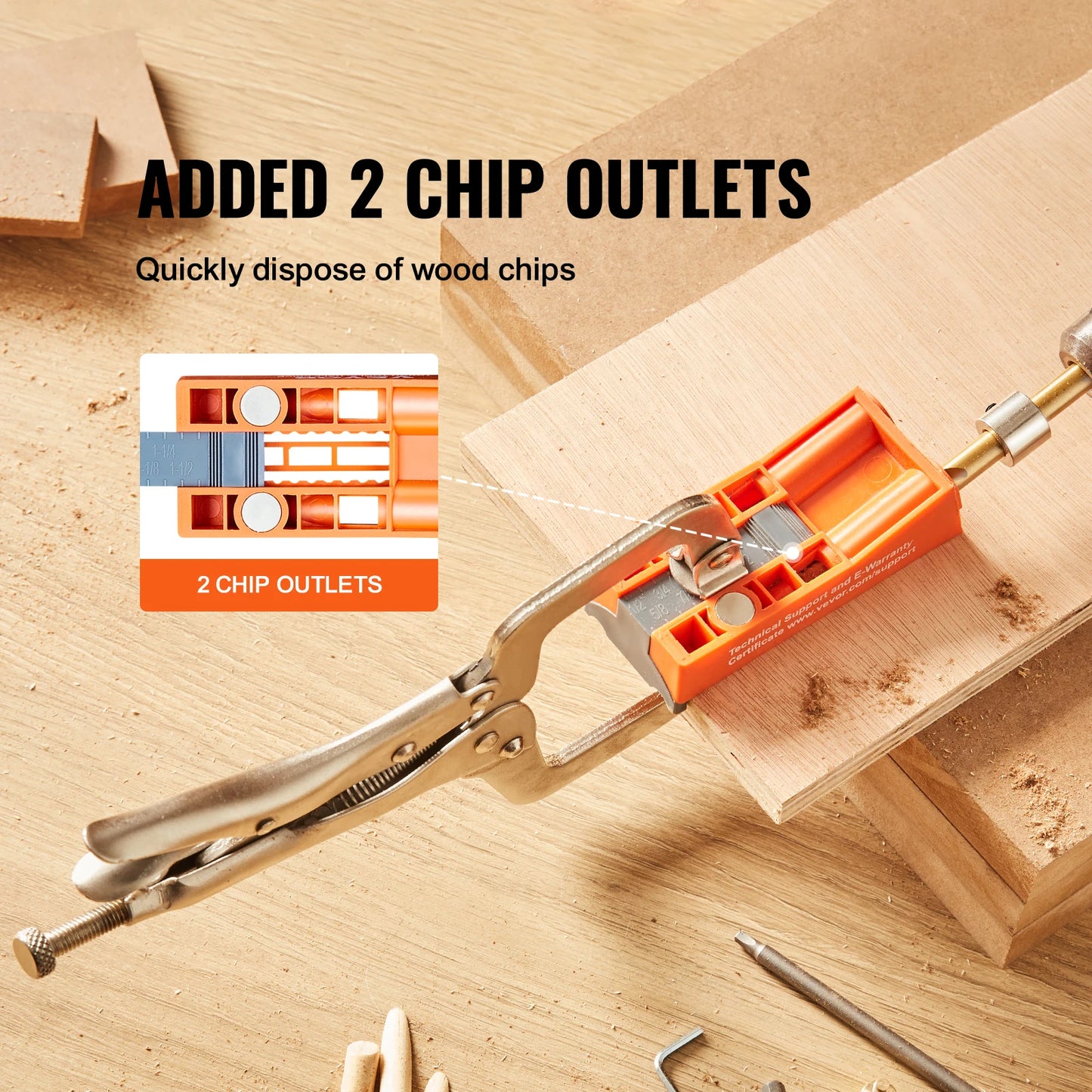 Pocket Hole Jig Kit with 56 Pieces