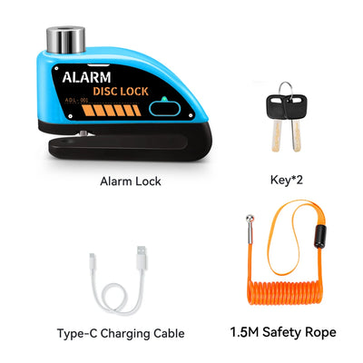 120dB Motorcycle Disc Brake Alarm Lock