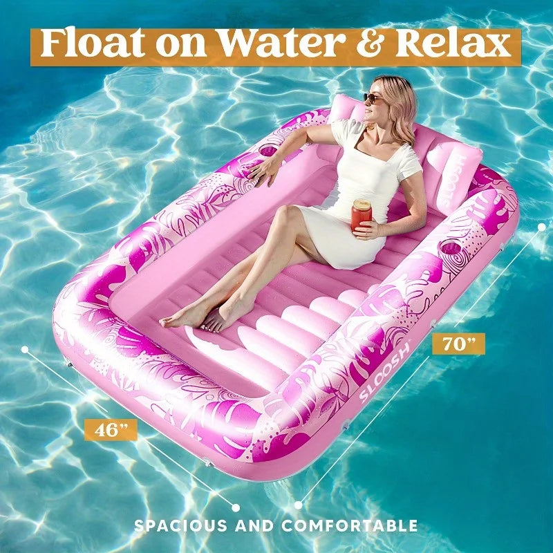 Inflatable Tanning Pool Lounger Float - US ONLY
