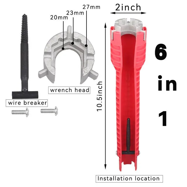 8-in-1 Sink Faucet Wrench