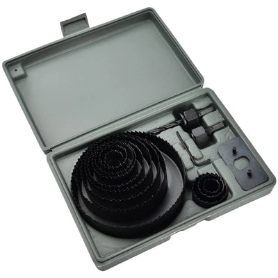 Carbon Steel Hole Saw Kit with Carrying Case (19mm–127mm)