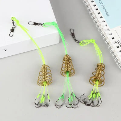 4PCS Explosive Carp Spring Hook Set