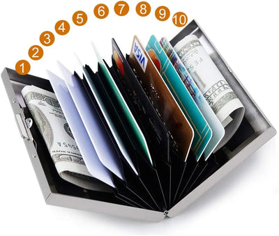 RFID Blocking Stainless Steel Metal Card Holder