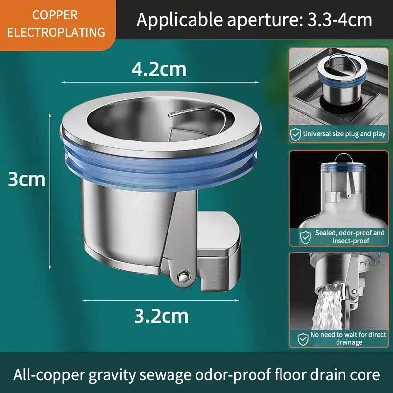 All-Copper Floor Drain Core