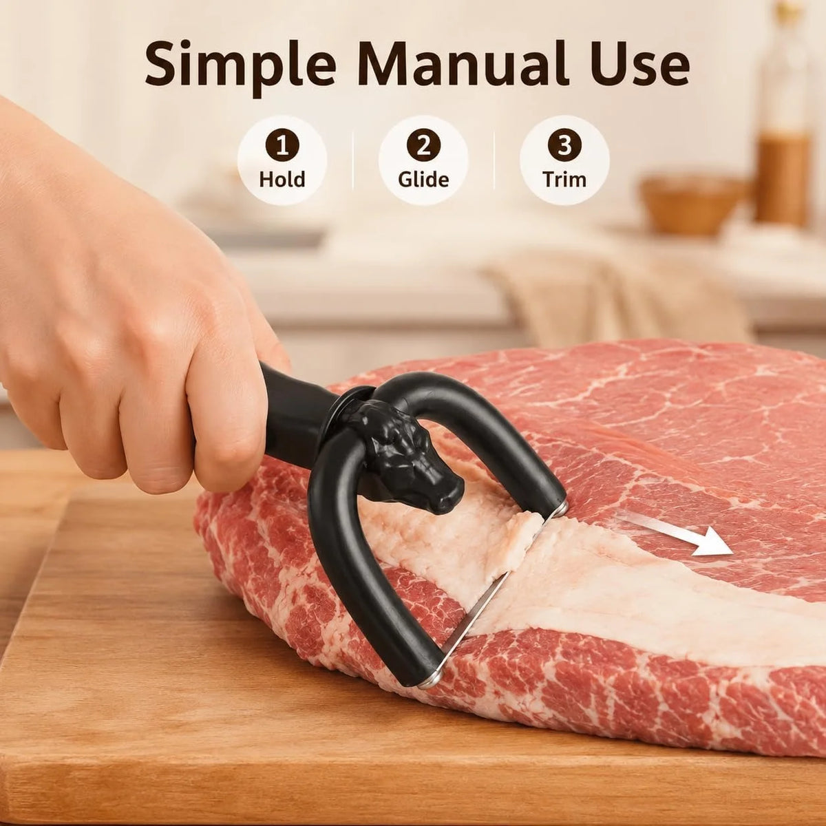 Manual Meat Slicer & Fat Trimmer