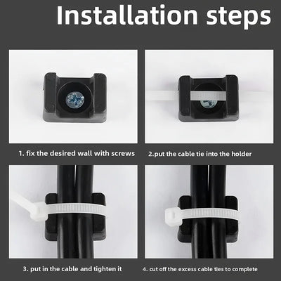 Magnetic Cable Tie Mounts with Strong Magnet