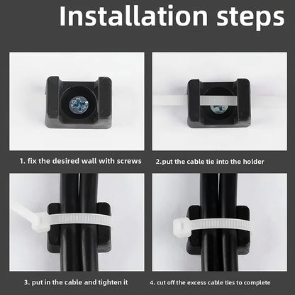 Magnetic Cable Tie Mounts with Strong Magnet