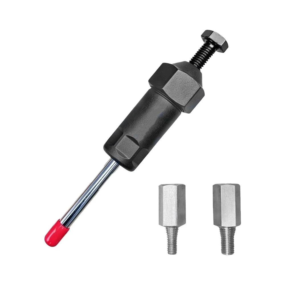 Handy Grease Nozzle Cleaner & Injector Puller Tool with M6/M8 Adapters