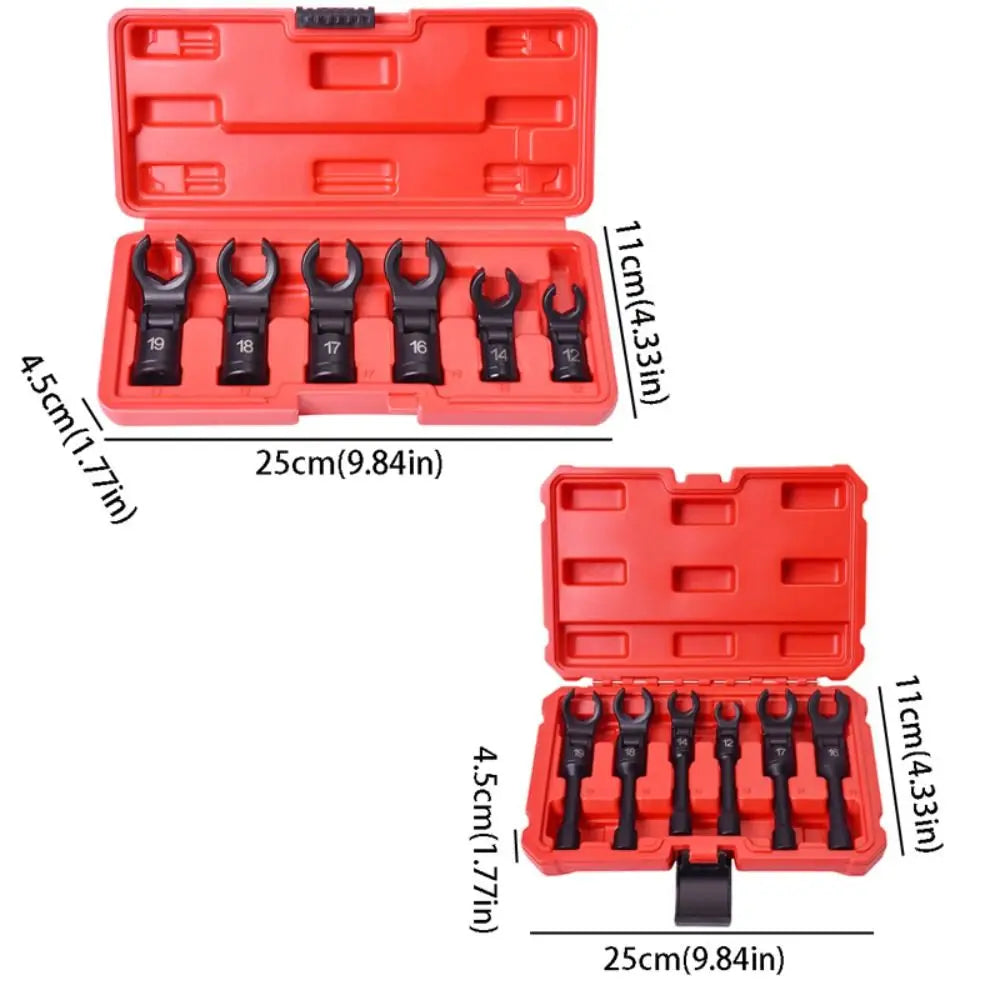 6PCS Universal Tubing Wrench Set