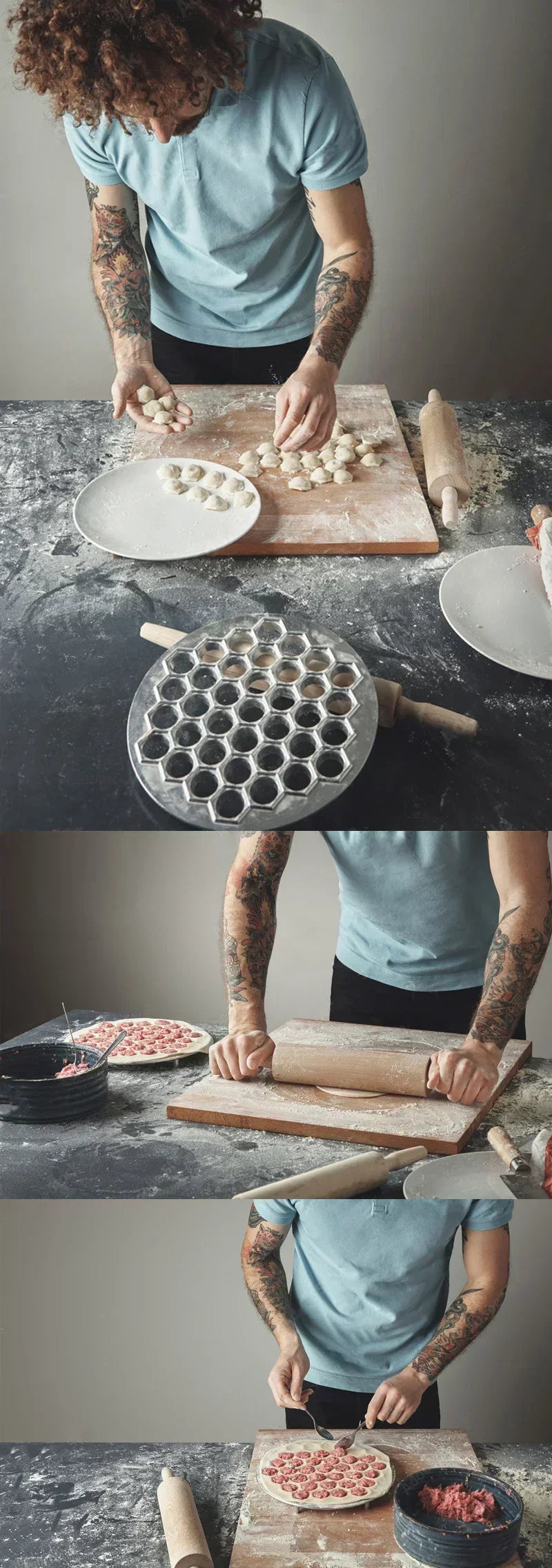 37-Piece Dumpling & Ravioli Maker Mold