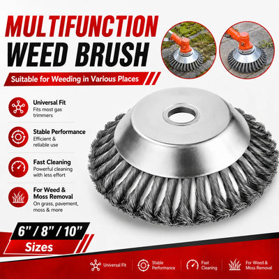 6/8/10 Inch Steel Wire Weed Trimmer Head