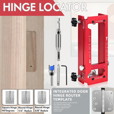 Adjustable Door Hinge Installation Jig Kit