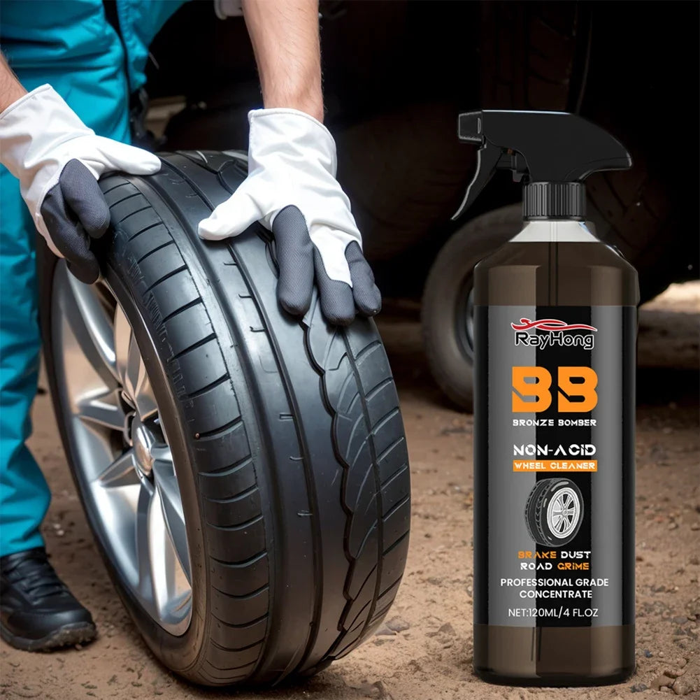 Powerful Wheel & Tire Cleaner Spray 4oz (120ml)