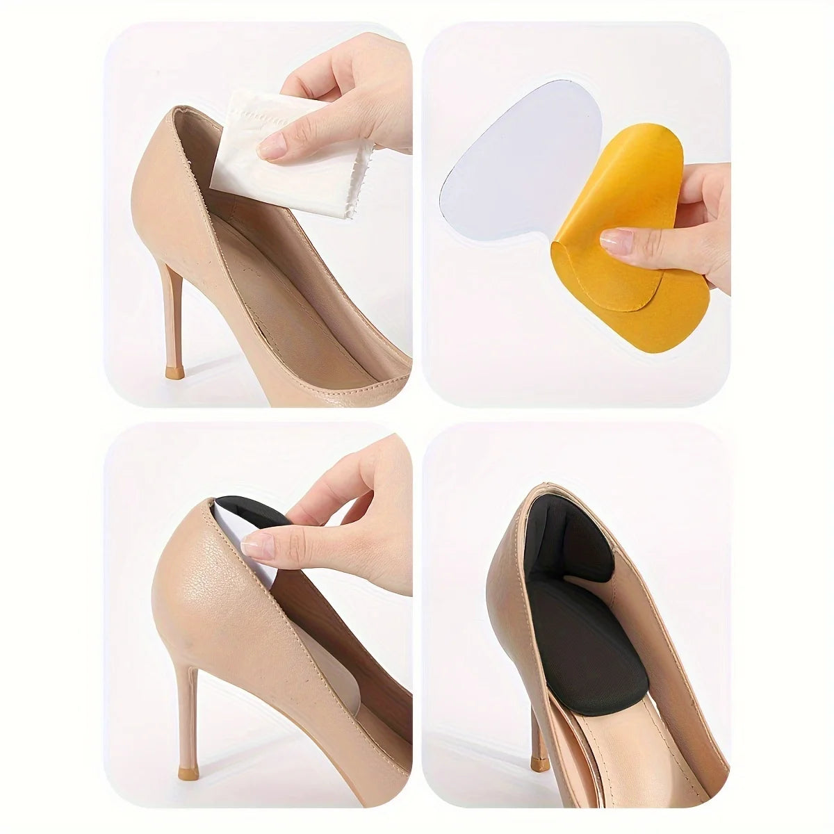 2 Pack T-Shaped Foam Heel Pads for High Heels
