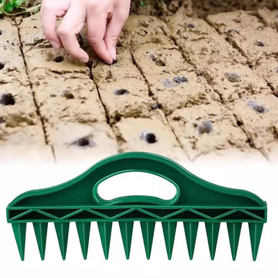 Manual Garden Seed Dispenser & Adjustable Plant Seeder Drill Tool
